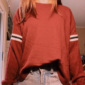 burgundy stripped sweater!!